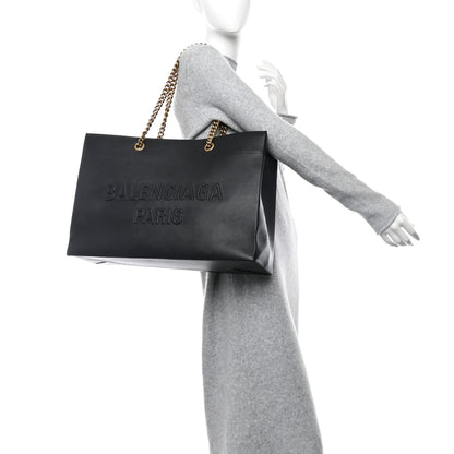 Balenciaga Soft Smooth Calfskin Large Duty Free Tote Black 2 of 13