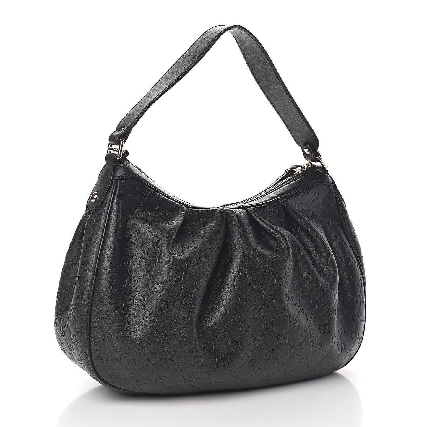 Guccissima Medium Sukey Hobo Black