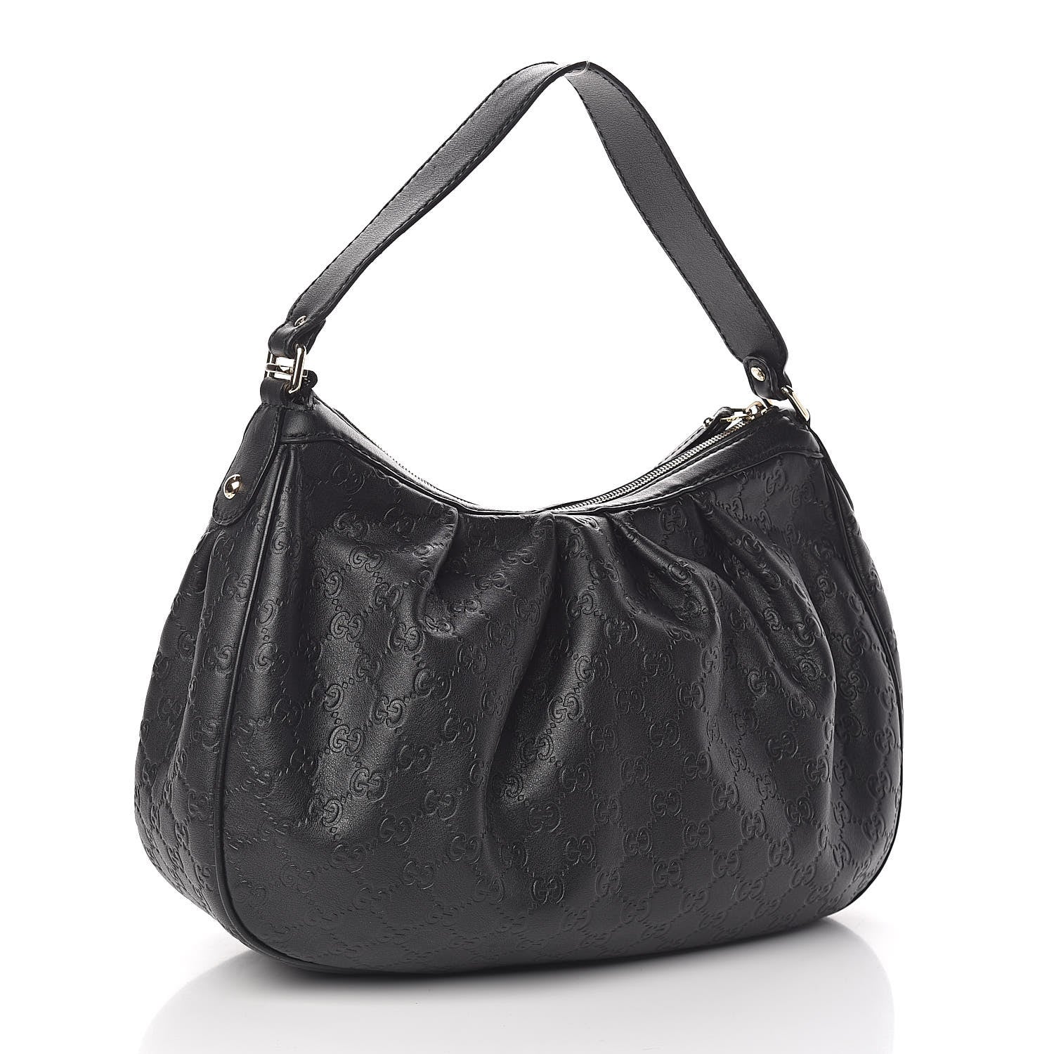 Gucci Guccissima Medium Sukey Hobo Black 3 of 10