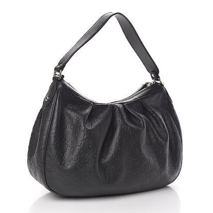Gucci Guccissima Medium Sukey Hobo Black 3 of 10