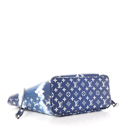 Louis Vuitton Monogram Escale Neverfull MM Blue 3 of 8