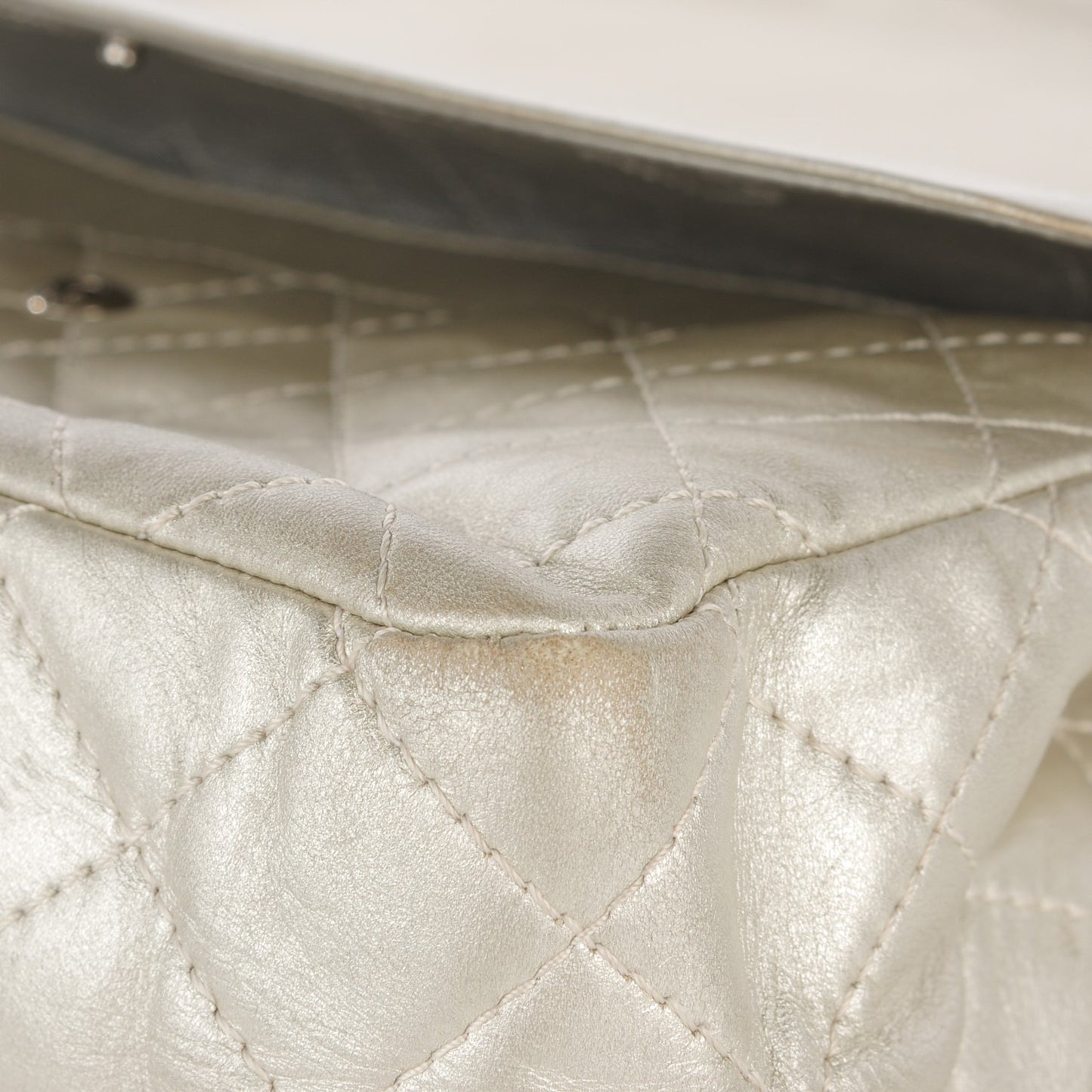 Lambskin Quilted 2.55 Reissue 227 Flap Silver