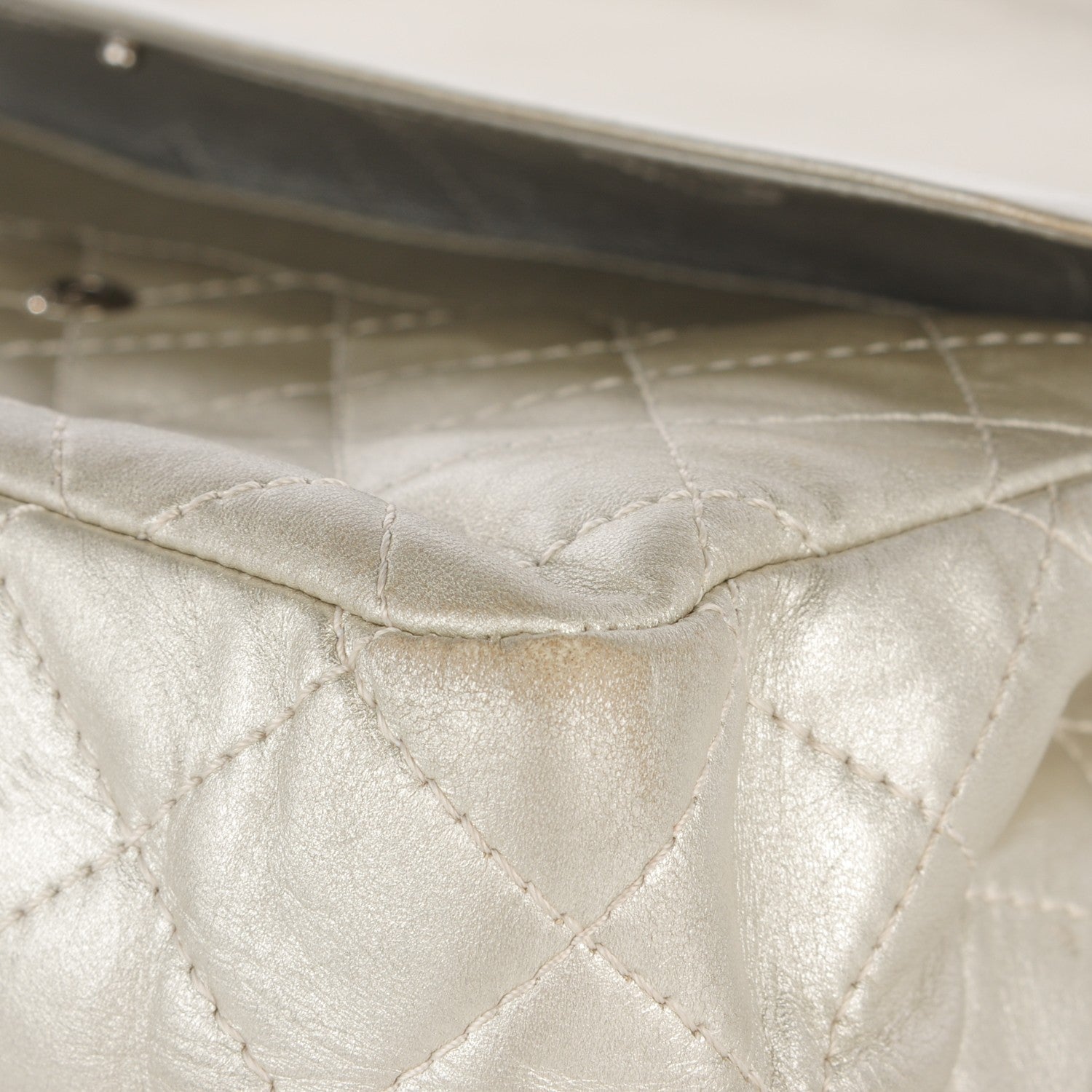Chanel Lambskin Quilted 2.55 Reissue 227 Flap Silver 13 of 14