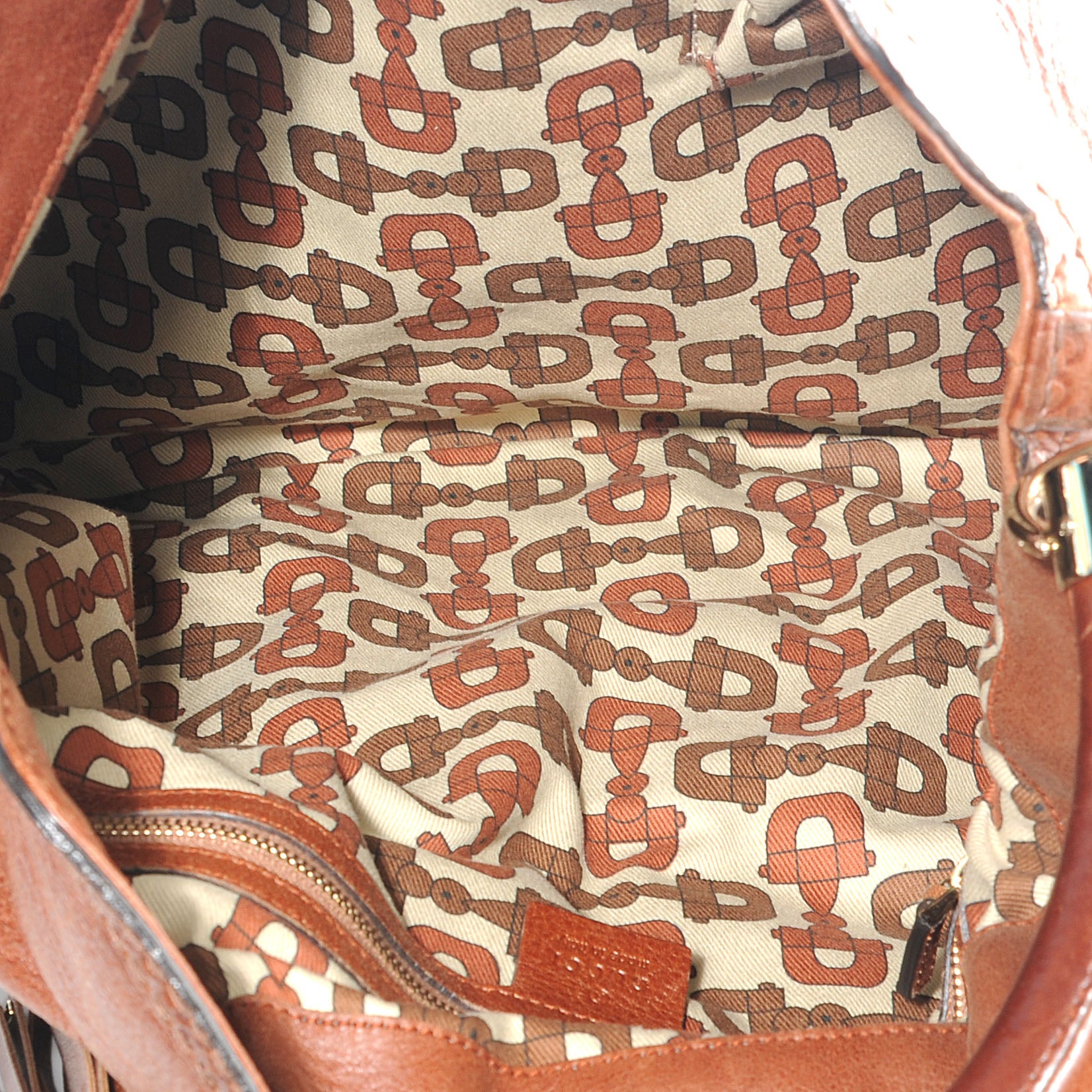 Gucci Leather Large Indy Top Handle Hobo Brown 5 of 9
