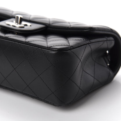 Chanel Lambskin Quilted Mini Rectangular Flap Black 7 of 11