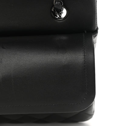 Chanel Lambskin Quilted Medium Double Flap So Black 14 of 18