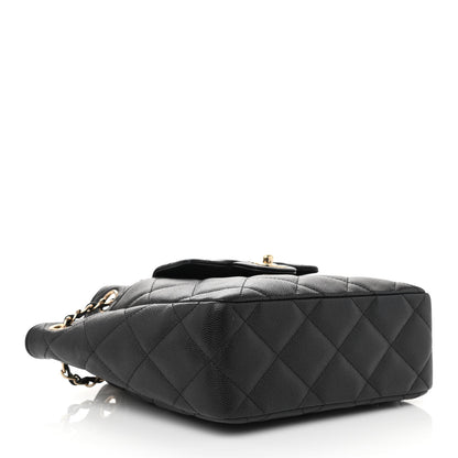 Chanel Caviar Quilted Flap Bucket Bag Black 4 of 11