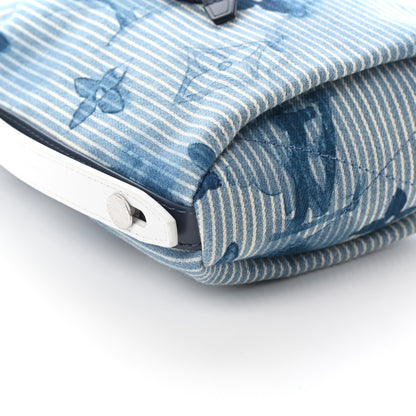 Louis Vuitton Hickory Stripes Denim Monogram Watercolor Sac Marin BB Blue 7 of 8