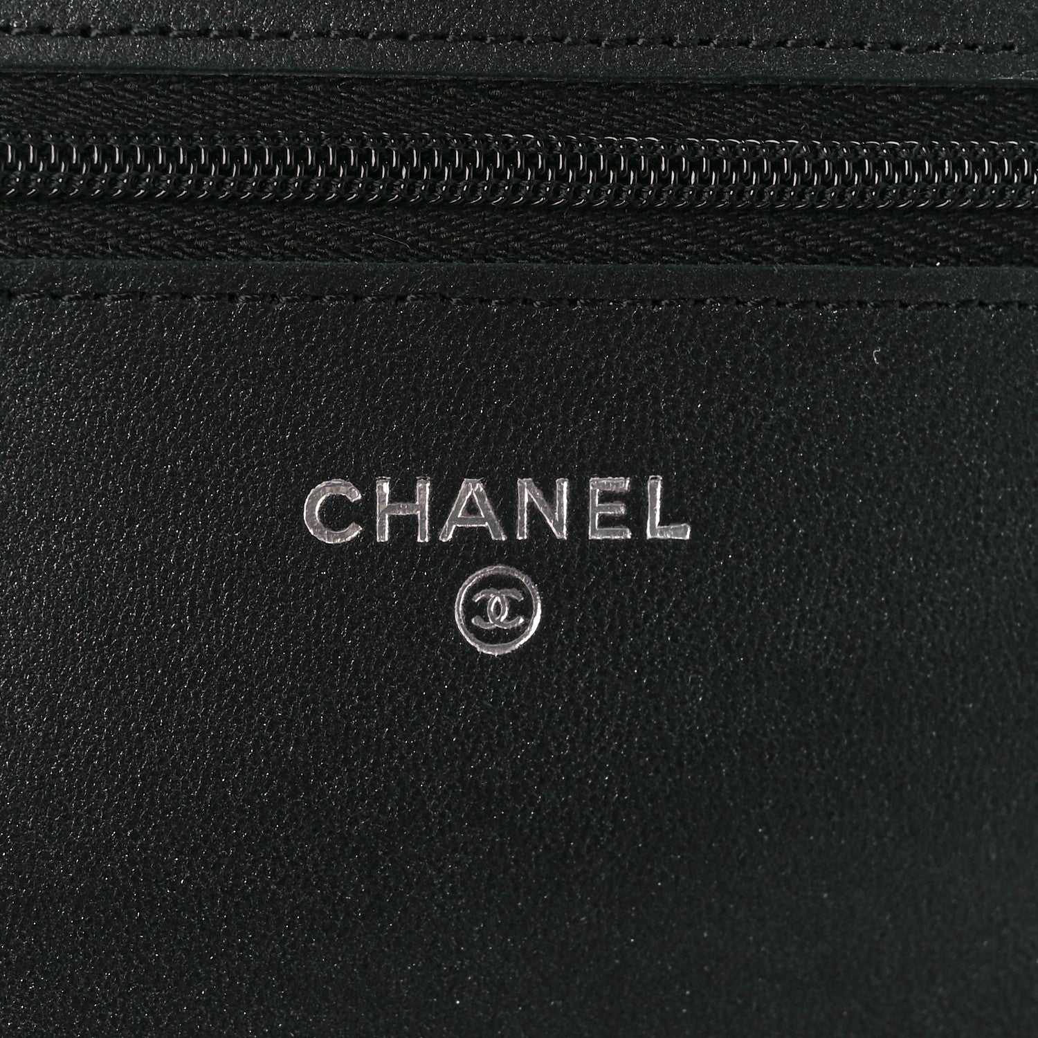 Chanel Lambskin Quilted Wallet On Chain WOC So Black 6 of 12
