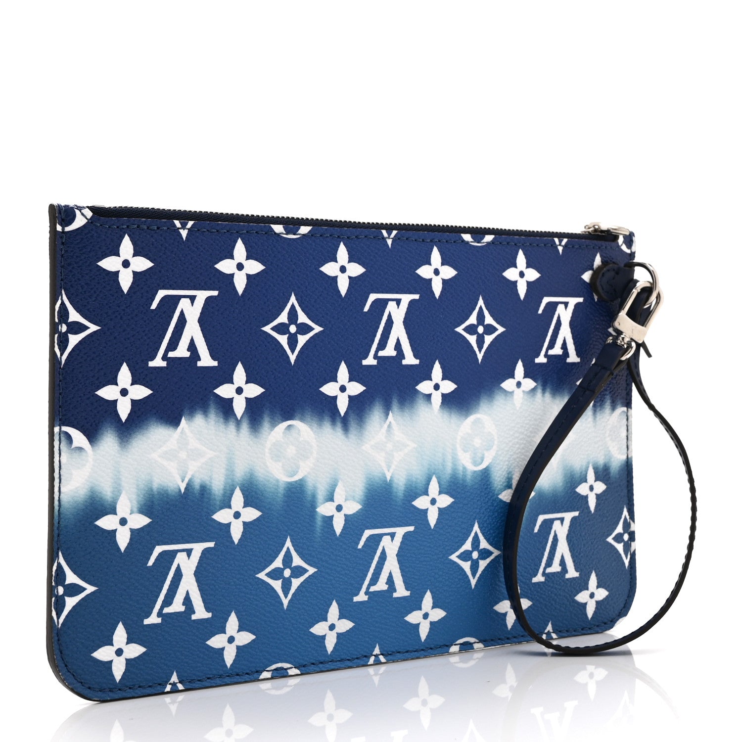 Louis Vuitton Monogram Escale Neverfull MM GM Pochette Blue 3 of 10