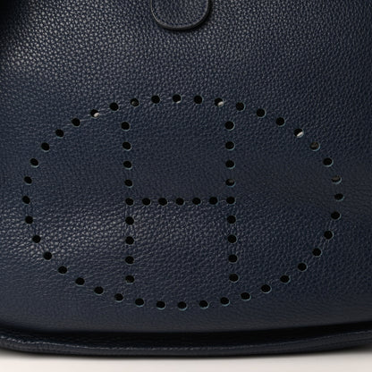 Hermes Taurillon Clemence Evelyne III GM Bleu Abysse 9 of 9