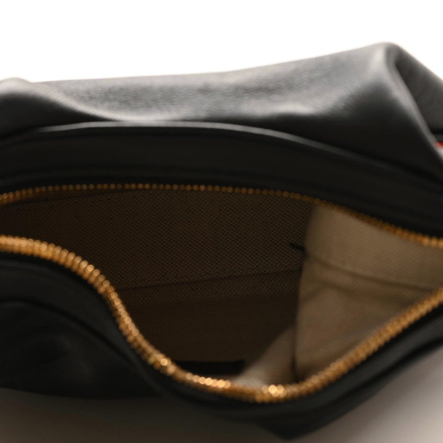 Gucci Aria Calfskin Web Small Attache Shoulder Bag Black 7 of 9