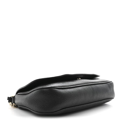 Gucci Pebbled Calfskin Medium Soho Flap Crossbody Black 4 of 10