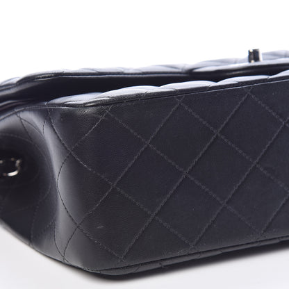 Chanel Lambskin Quilted Jumbo Double Flap Black 6 of 13