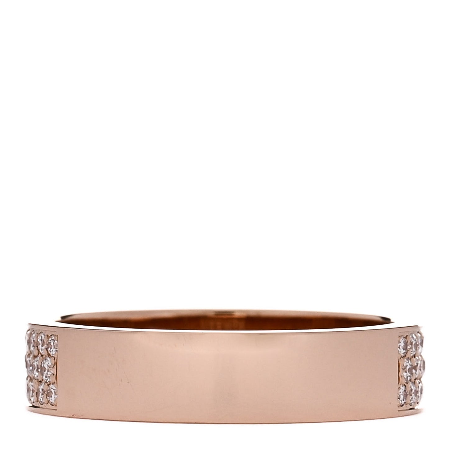 18K Rose Gold Diamond MM Kelly Clochette Ring 51 5.75