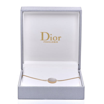 Christian Dior 18K Yellow Gold Diamond Mother of Pearl Rose Des Vents Bracelet 16 of 16