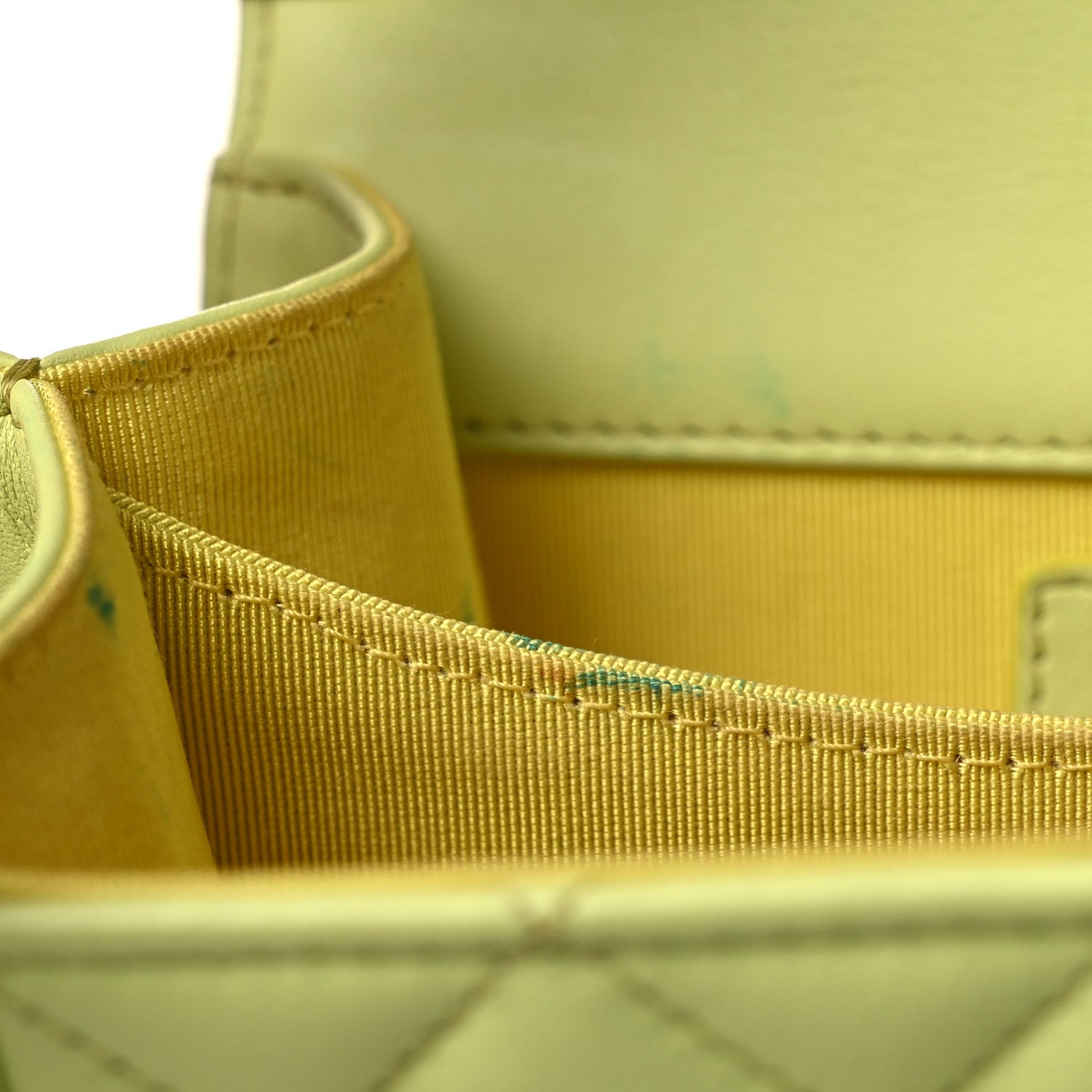 Chanel Calfskin Quilted North South Boy Flap Light Green 14 of 15