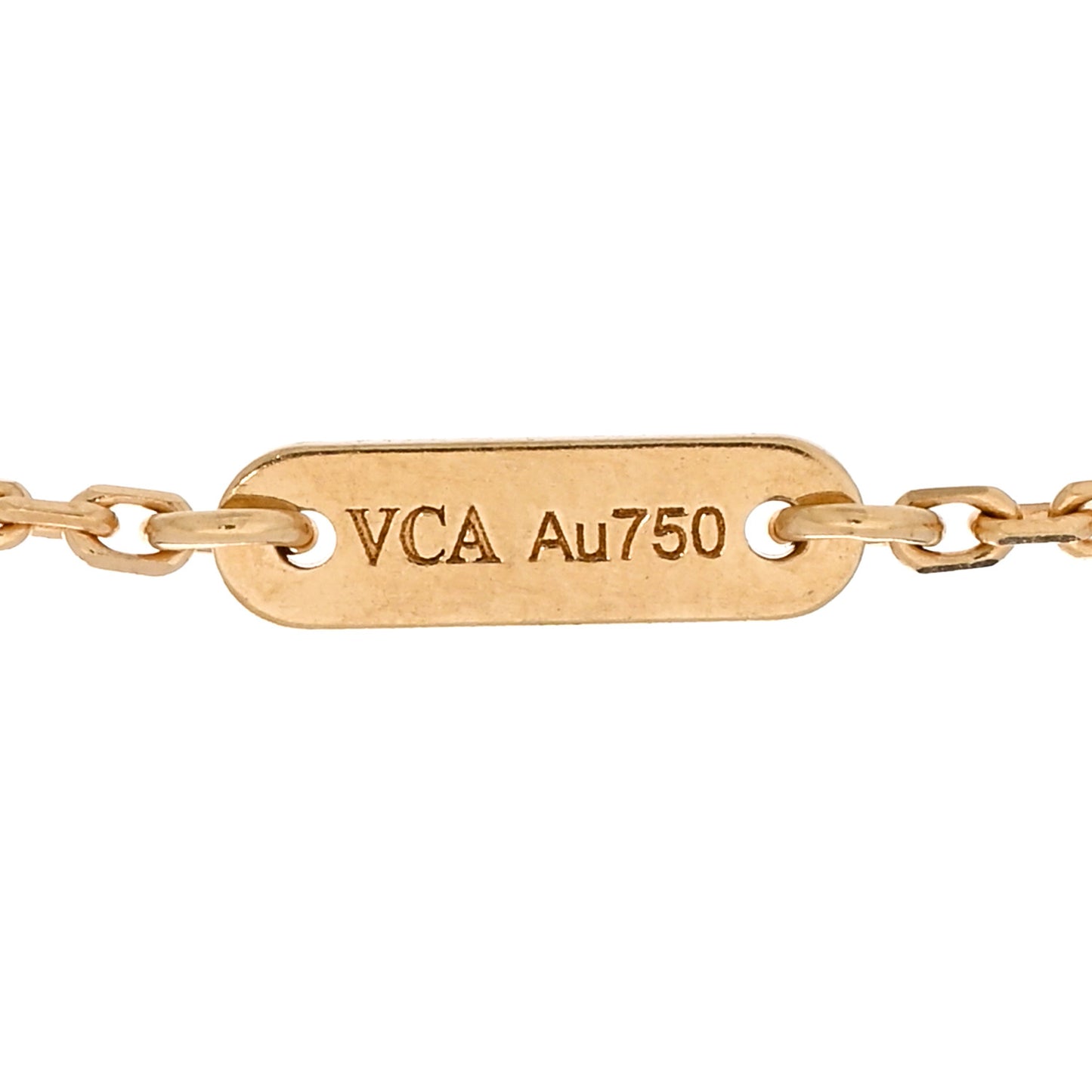 18K Yellow Gold Mother of Pearl Sweet Alhambra Bracelet