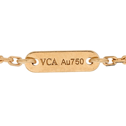 Van Cleef & Arpels 18K Yellow Gold Mother of Pearl Sweet Alhambra Bracelet 3 of 5