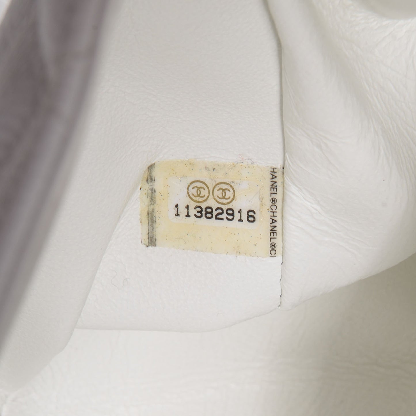 Caviar Jumbo Single Flap White
