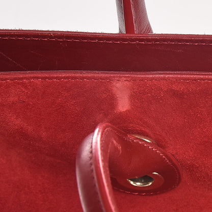 Jimmy Choo Suede Riley Tote Red 14 of 15
