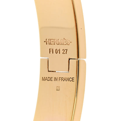 Hermes Enamel Narrow Clic Clac H Bracelet GM Black 4 of 7