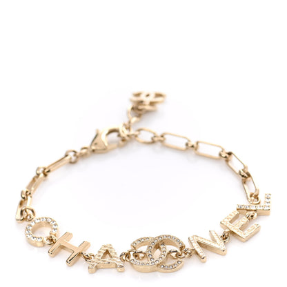 Chanel Metal Logo CC Chain Bracelet Gold 1 of 4