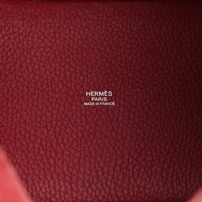 Hermes Taurillon Clemence Picotin Lock 18 PM Rubis 6 of 16
