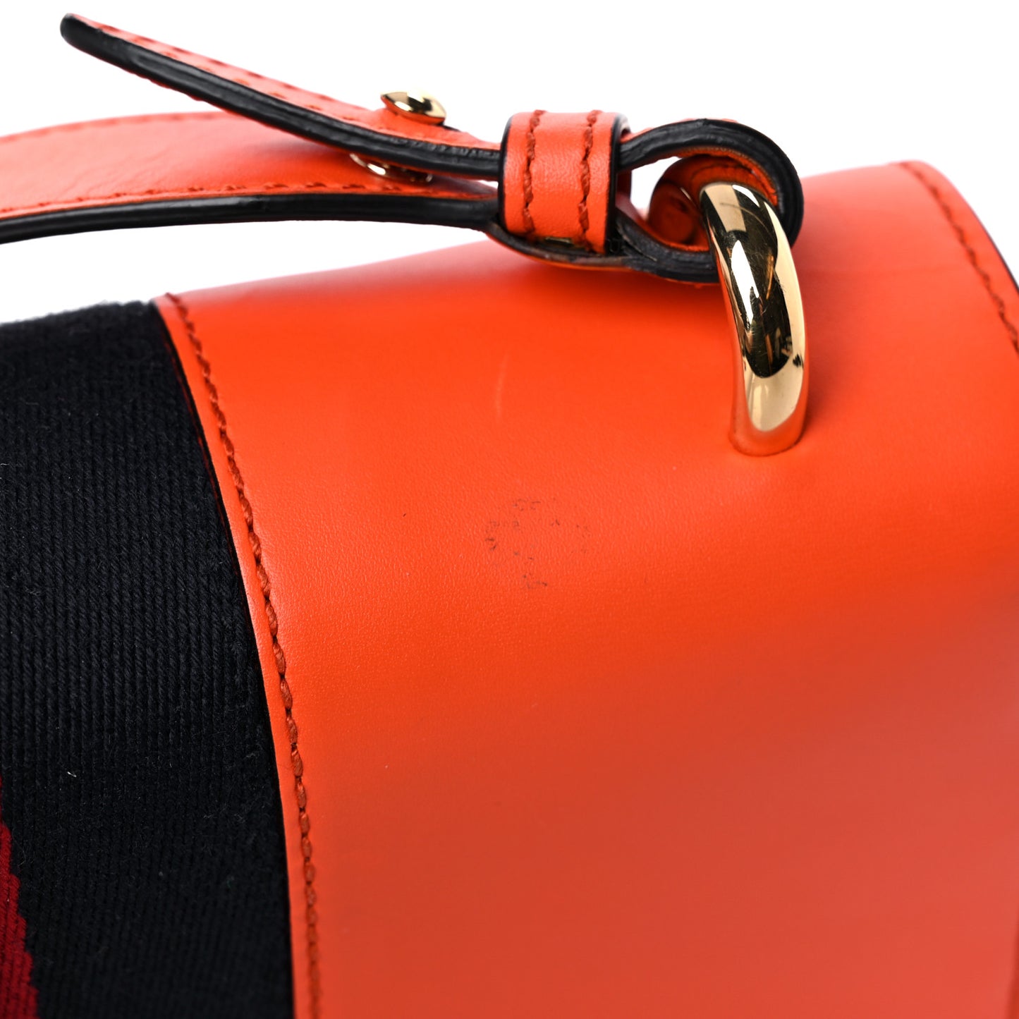 Calfskin Small Sylvie Shoulder Bag Orange