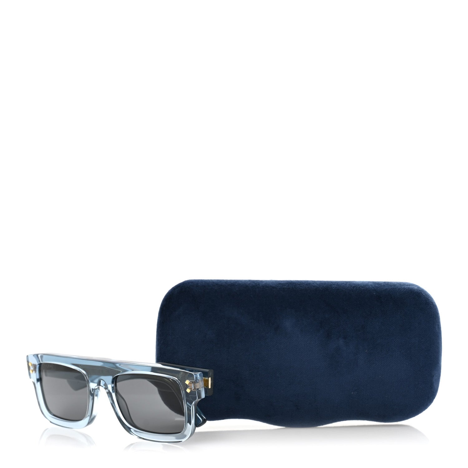 Gucci Acetate Square Frame Sunglasses GG1085S Blue 9 of 9