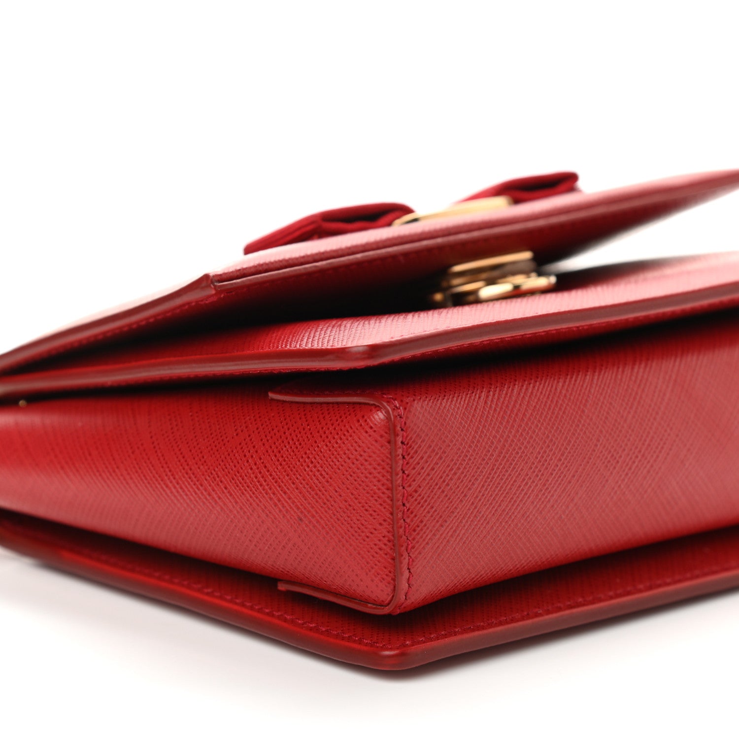 Salvatore Ferragamo Printed Calfskin Mini Ginny Shoulder Bag Rosso 5 of 10