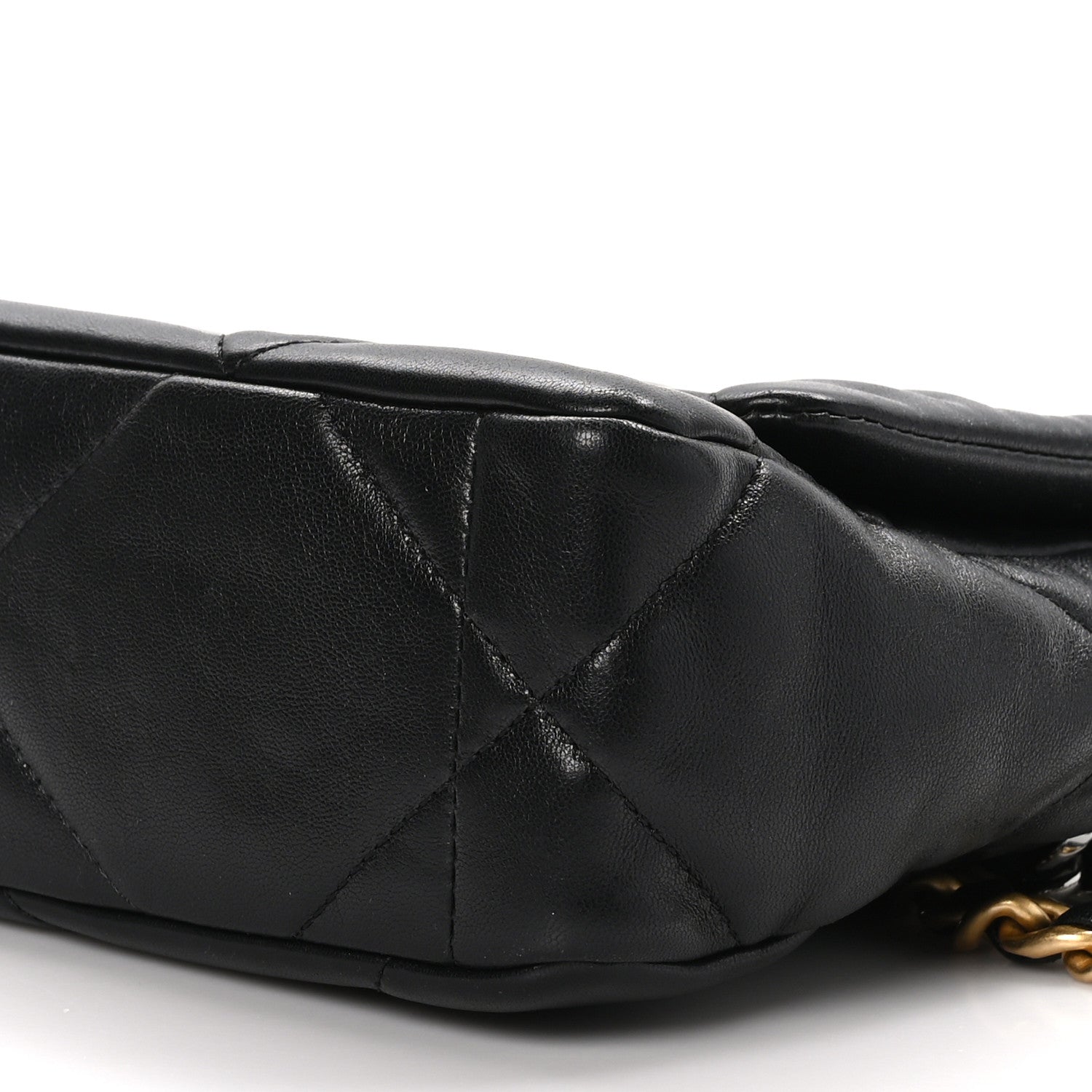 Chanel Goatskin Quilted Medium Chanel 19 Flap Black 10 of 11