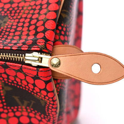 Louis Vuitton Monogram Kusama Town Speedy 30 Red 11 of 11