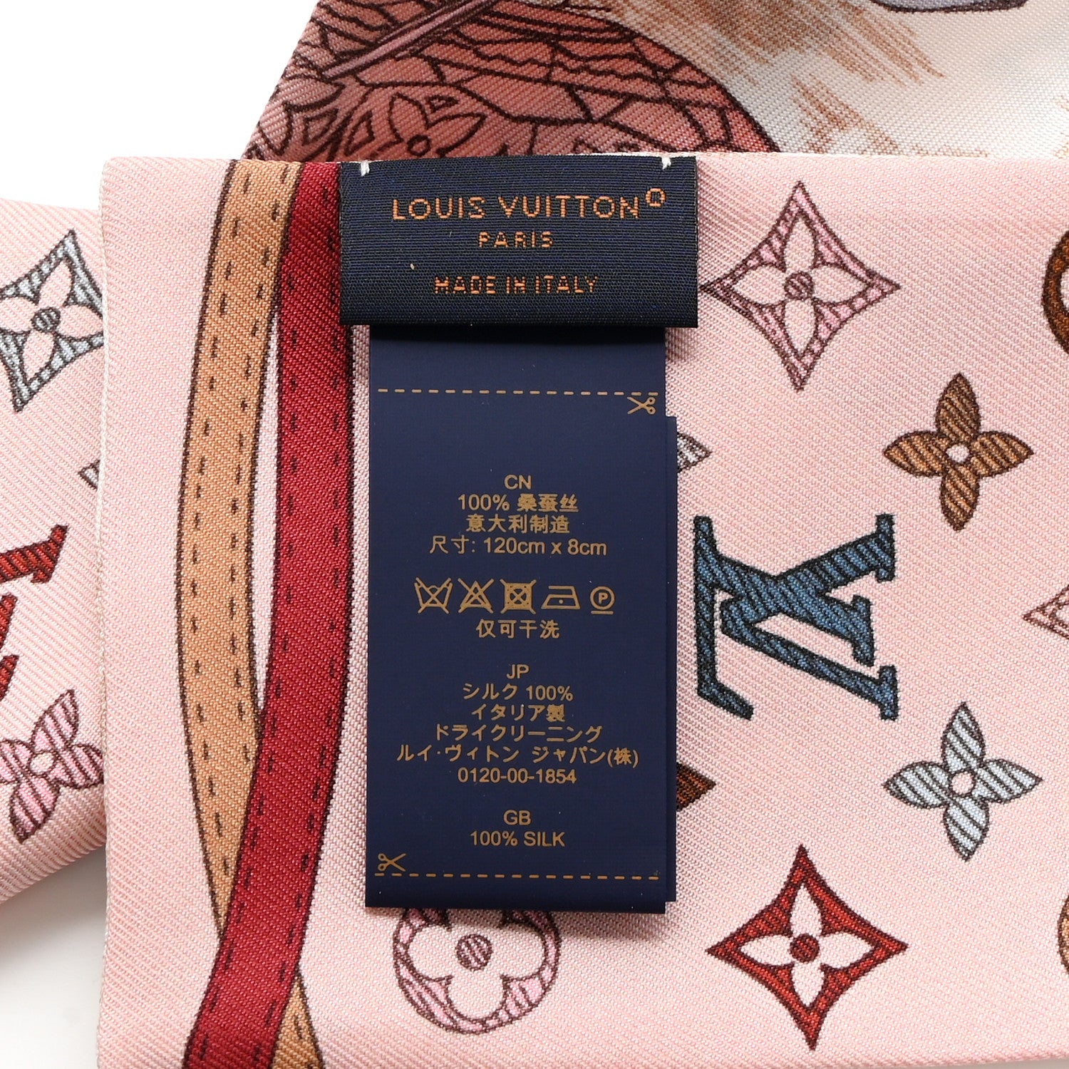 Louis Vuitton Silk Monogram Up And Away Bandeau Light Pink 3 of 4