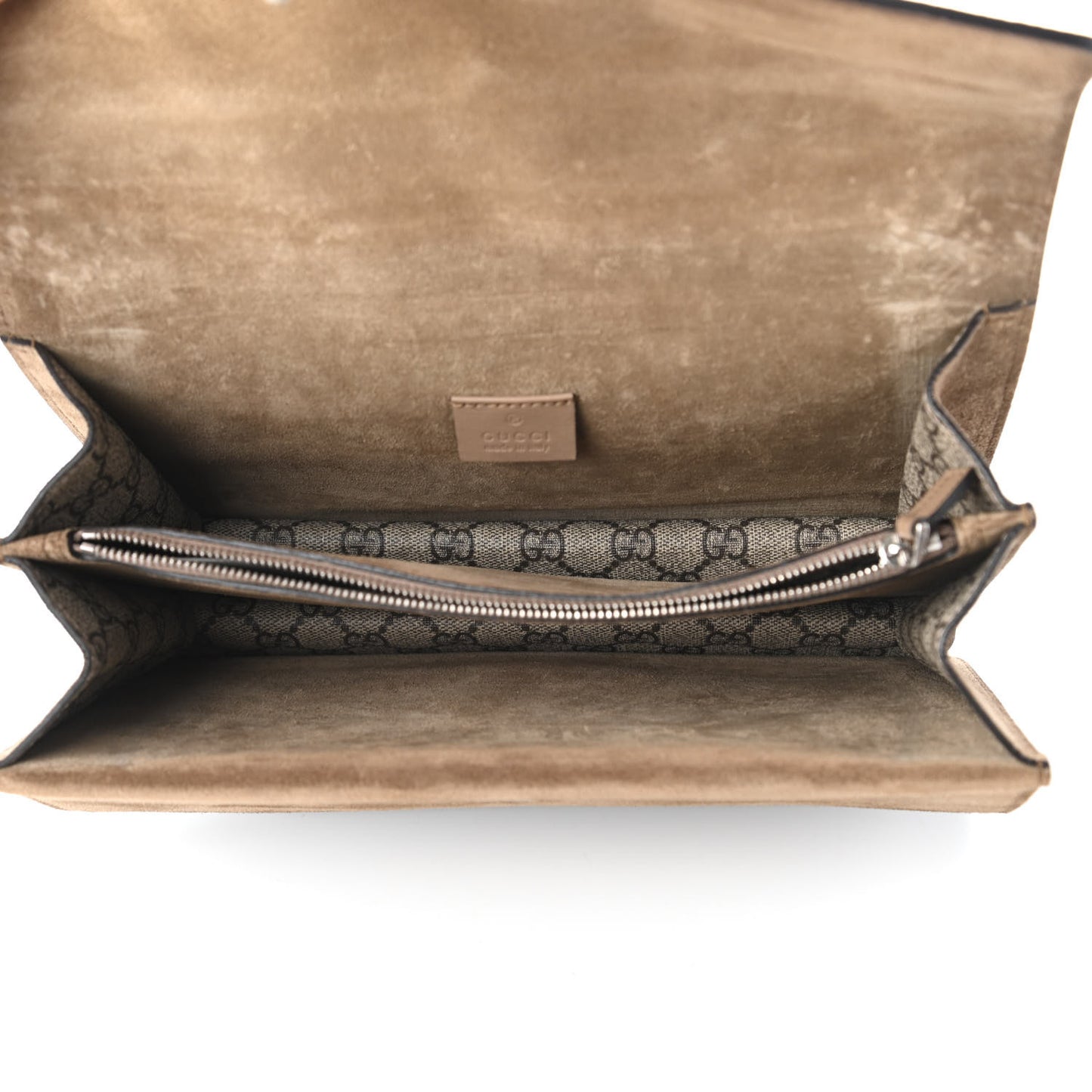 GG Supreme Monogram Small Dionysus Shoulder Bag Taupe
