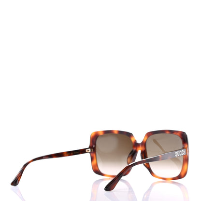 Gucci Acetate Square Frame Crystal Sunglasses GG0728SA Tortoiseshell 4 of 7