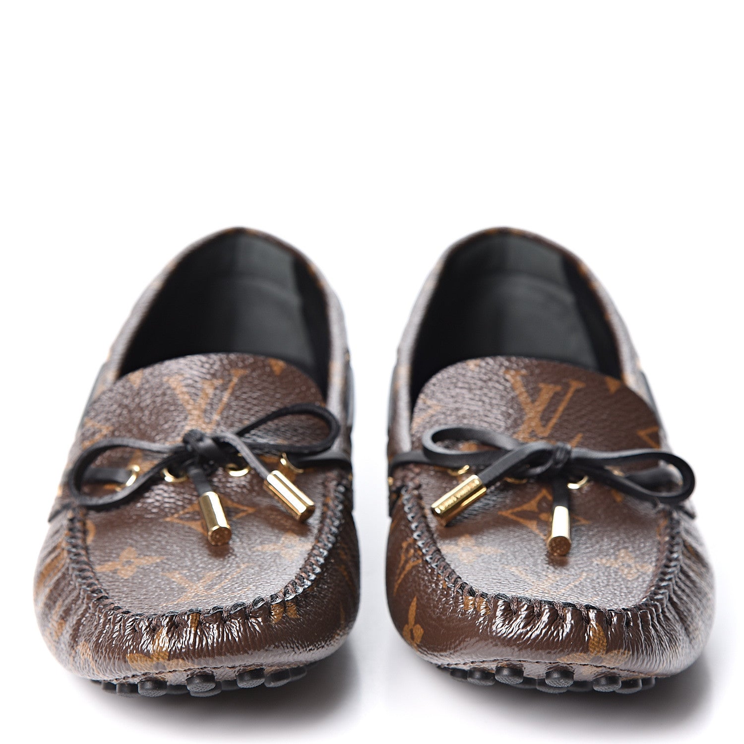 Louis Vuitton Patent Monogram Gloria Loafers 38 2 of 12