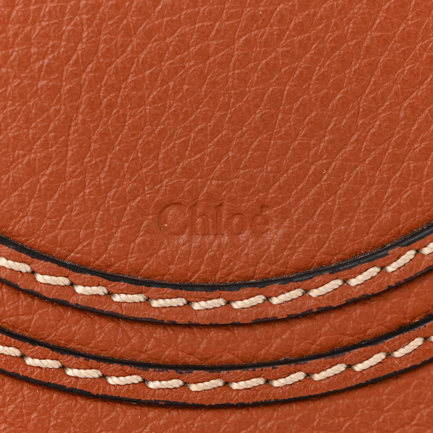 Chloe Raffia Small Grain Calfskin Medium Marcie Basket Tan 6 of 12