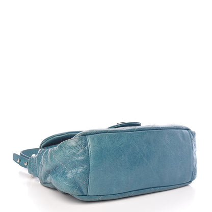 Chanel Glazed Calfskin Stitched On The Road Flap Blue 4 of 10