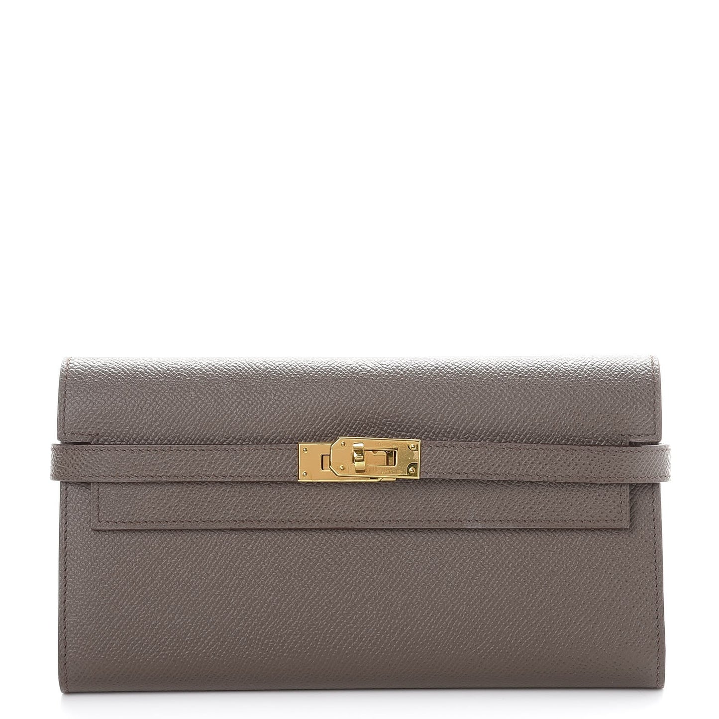 Epsom Kelly Longue Wallet Etain