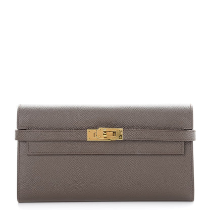 Hermes Epsom Kelly Longue Wallet Etain 1 of 8