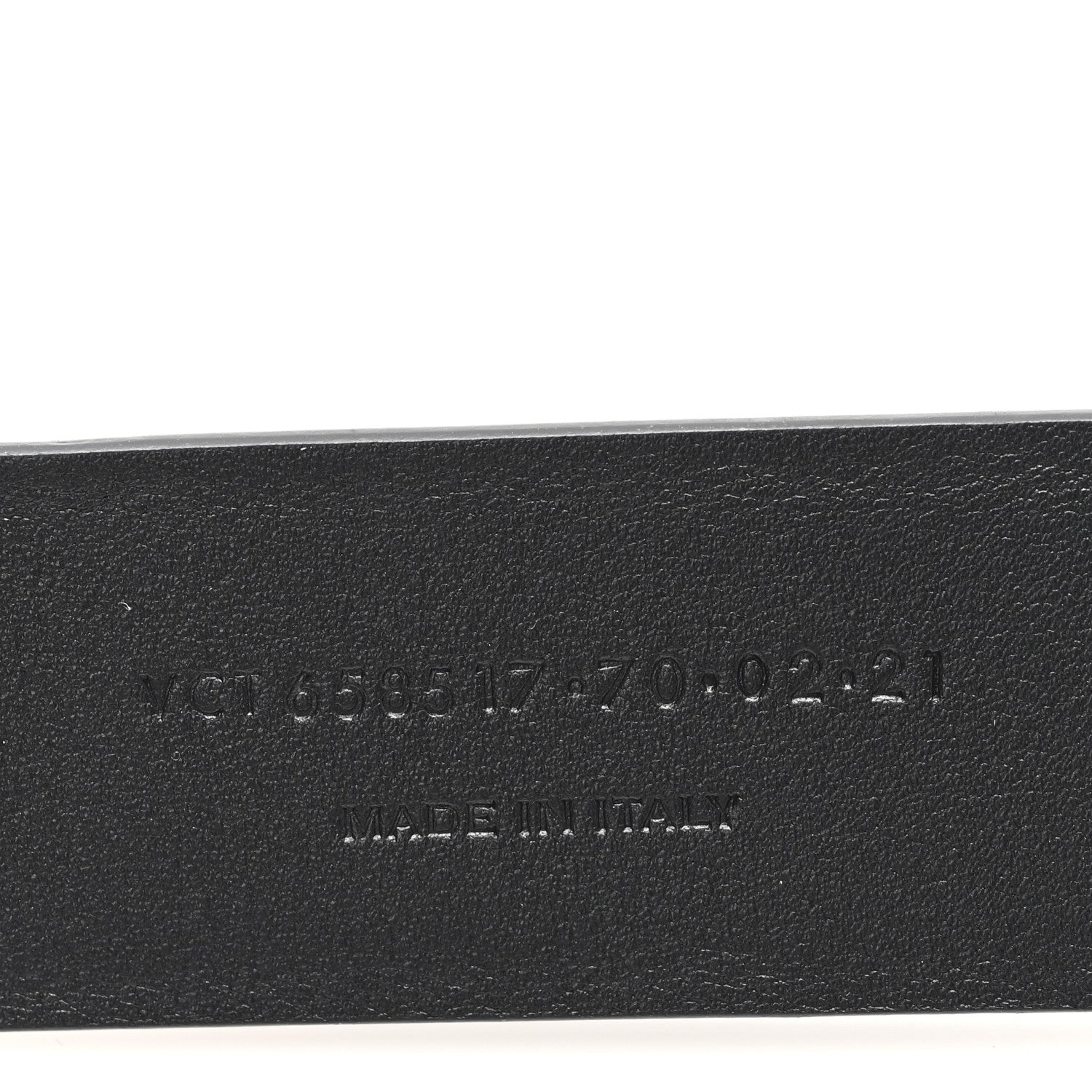 Saint Laurent Smooth Calfskin Thin Anchor Belt 70 28 Black 4 of 5