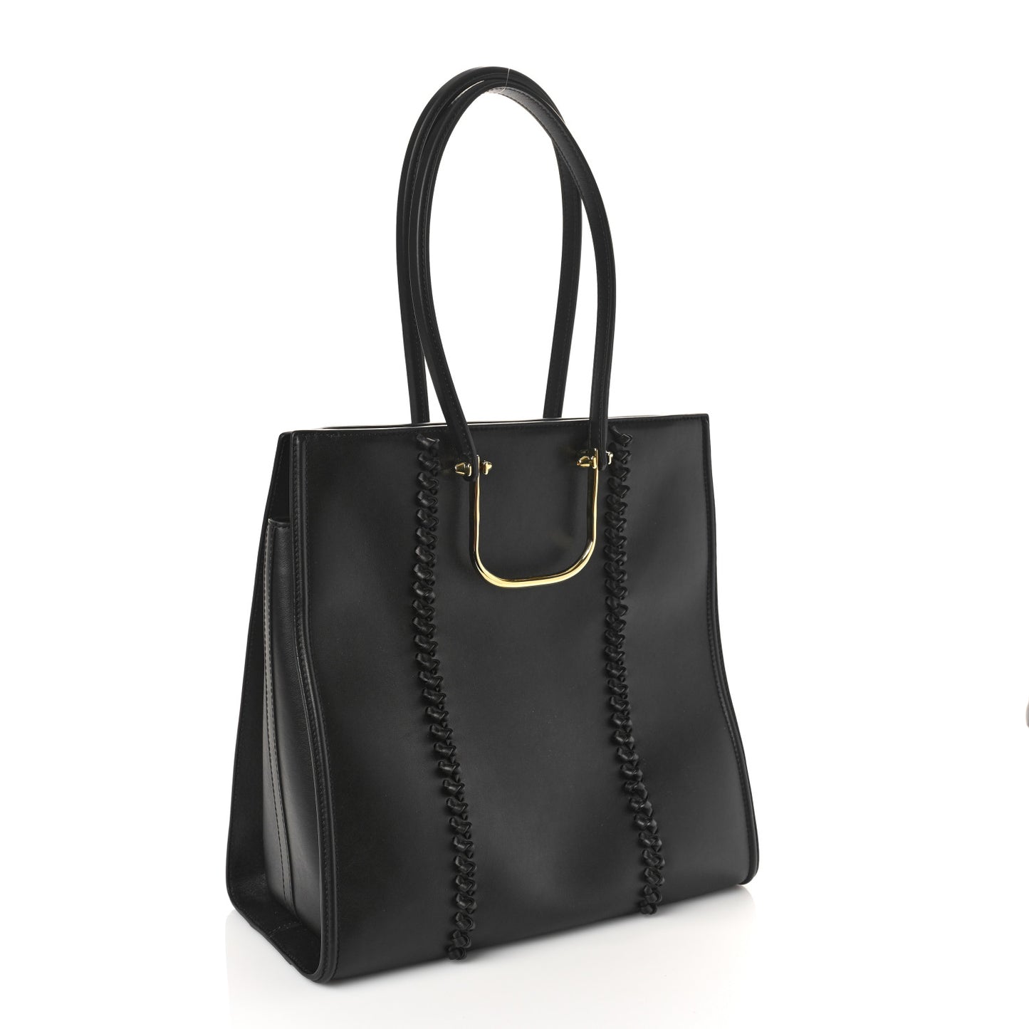 Calfskin The Tall Story Shoulder Bag Black