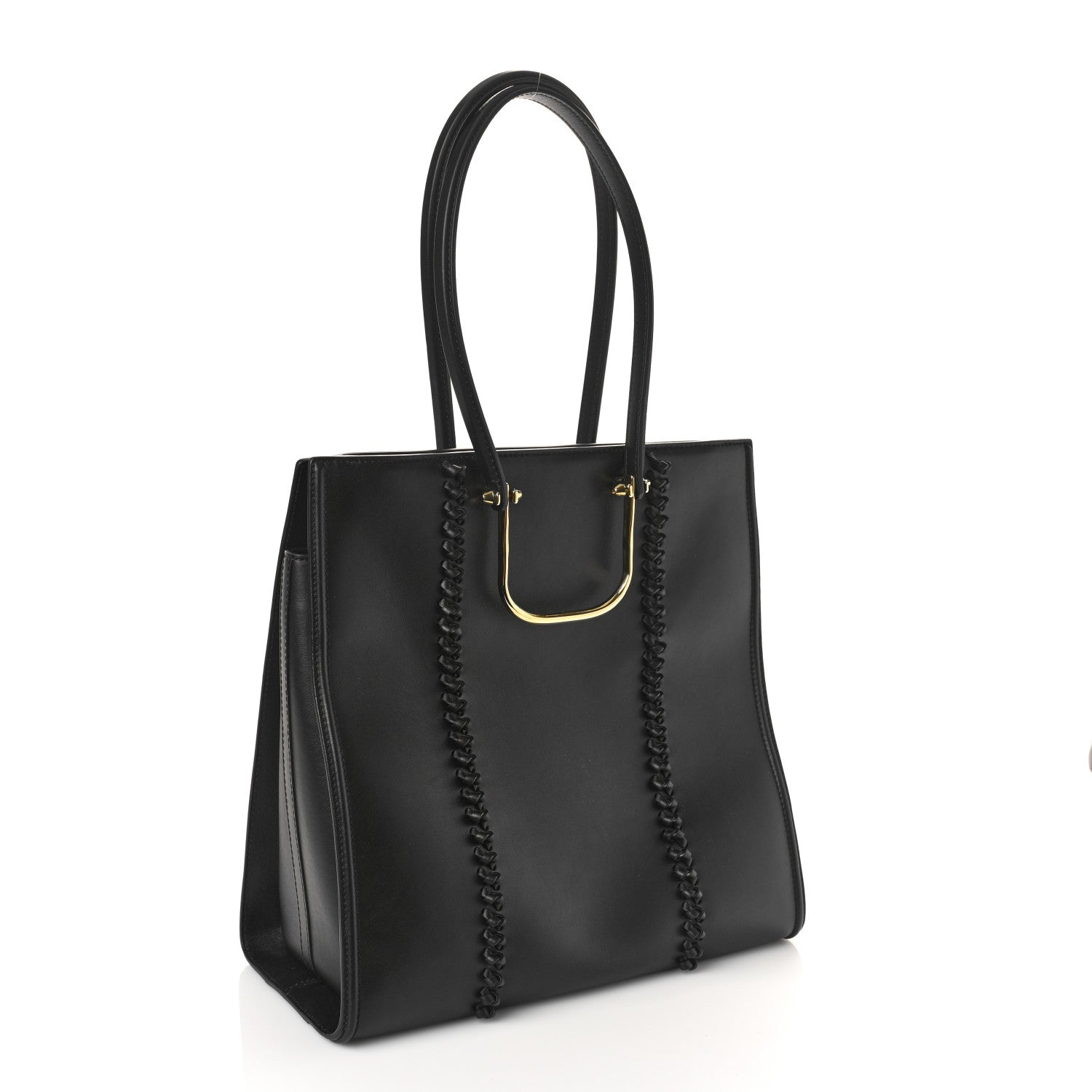 Alexander McQueen Calfskin The Tall Story Shoulder Bag Black 3 of 8