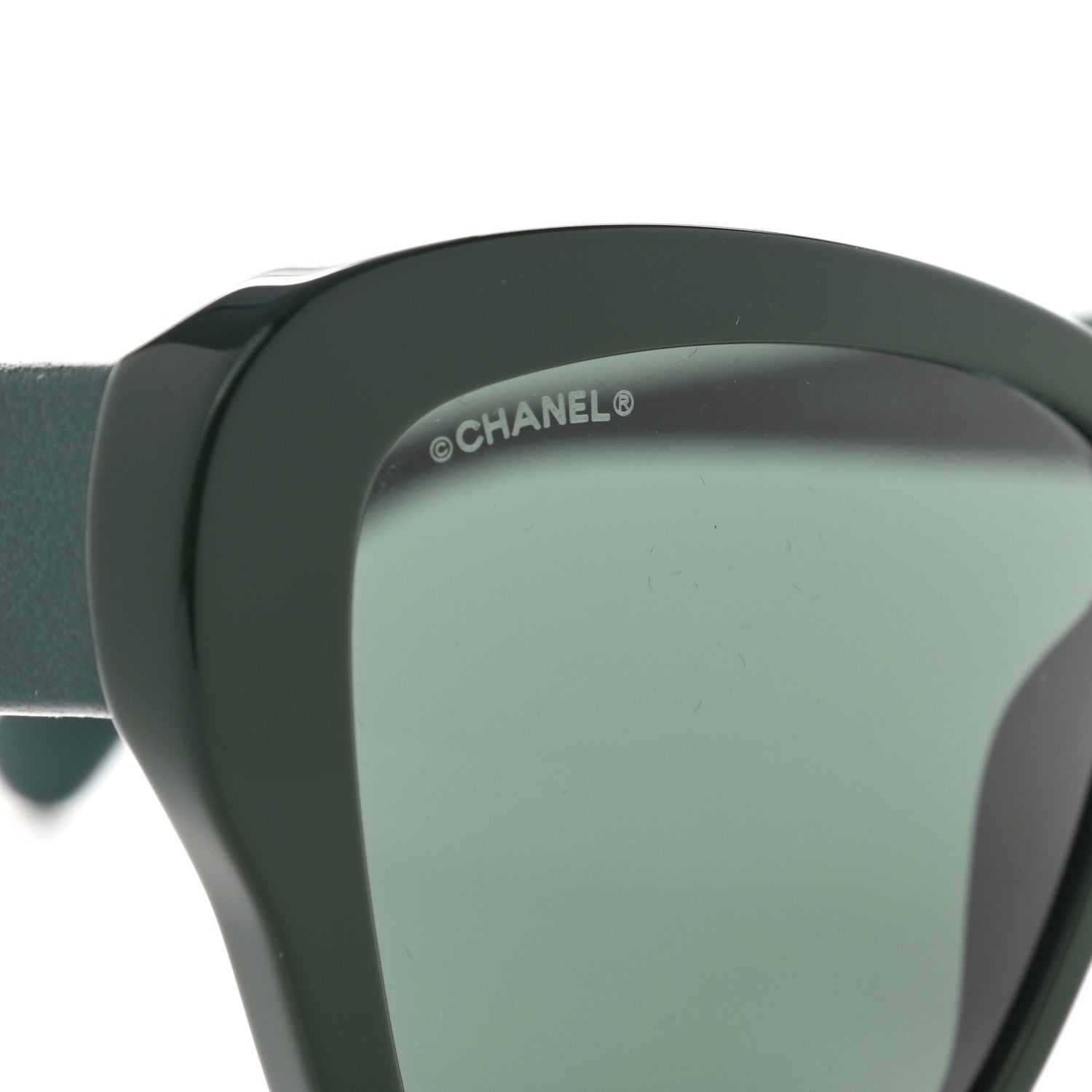 Chanel Acetate Lambskin CC Sunglasses 5457-Q-A Green 7 of 8