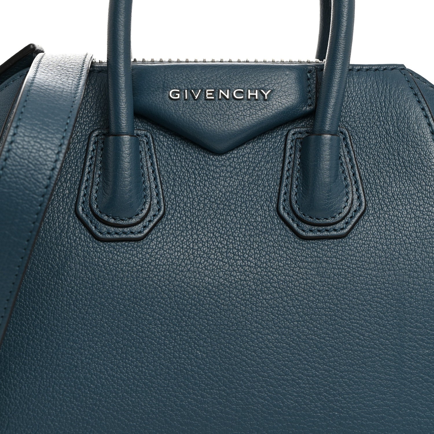 Givenchy Sugar Goatskin Mini Antigona Mineral Blue 8 of 10