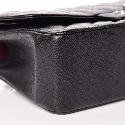 Chanel Caviar Quilted Jumbo Double Flap Black 8 of 10