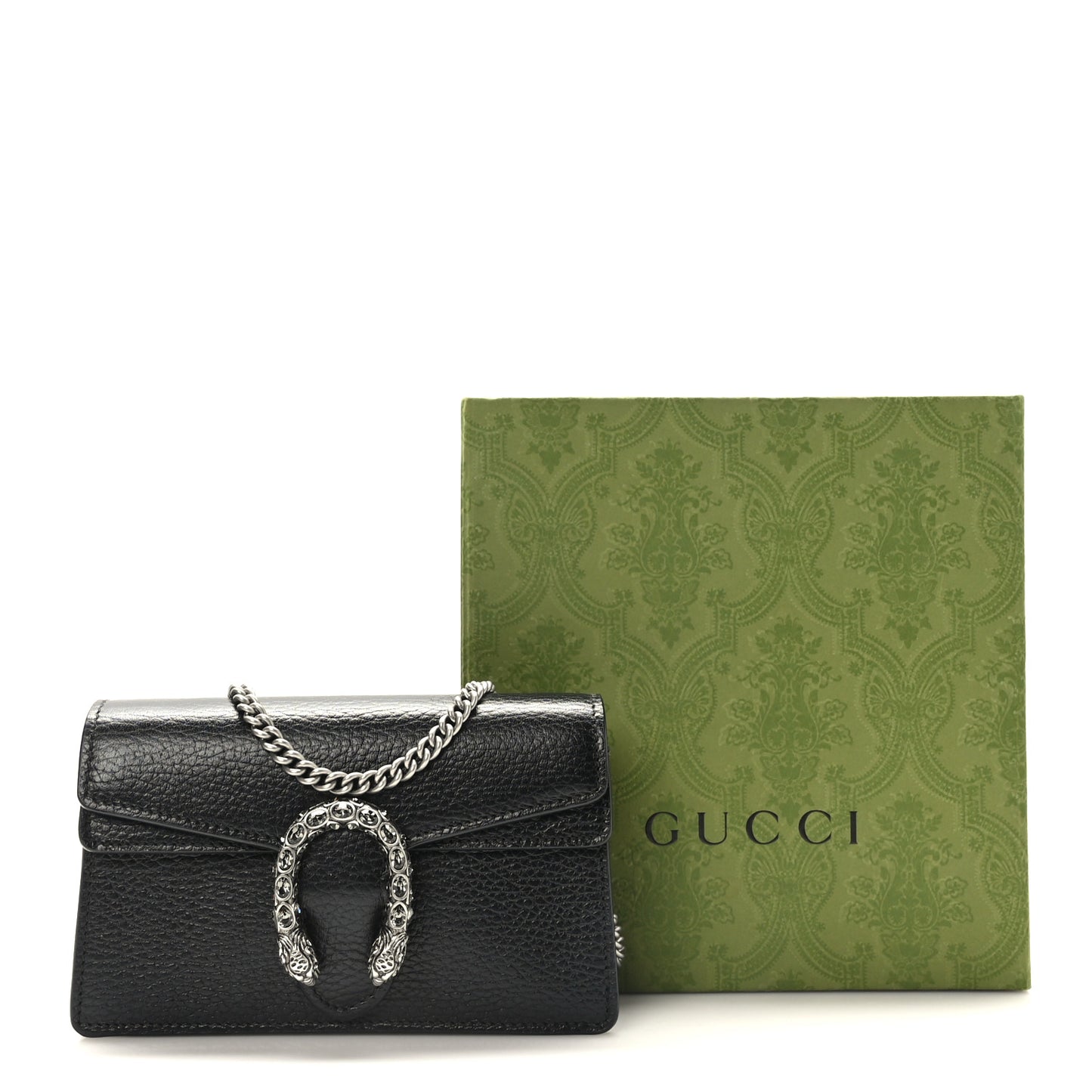 Calfskin Super Mini Dionysus Shoulder Bag Black