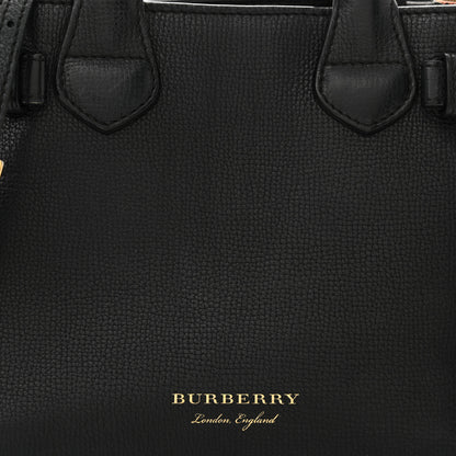 Burberry Derby Calfskin House Check Baby Banner Tote Black 7 of 16