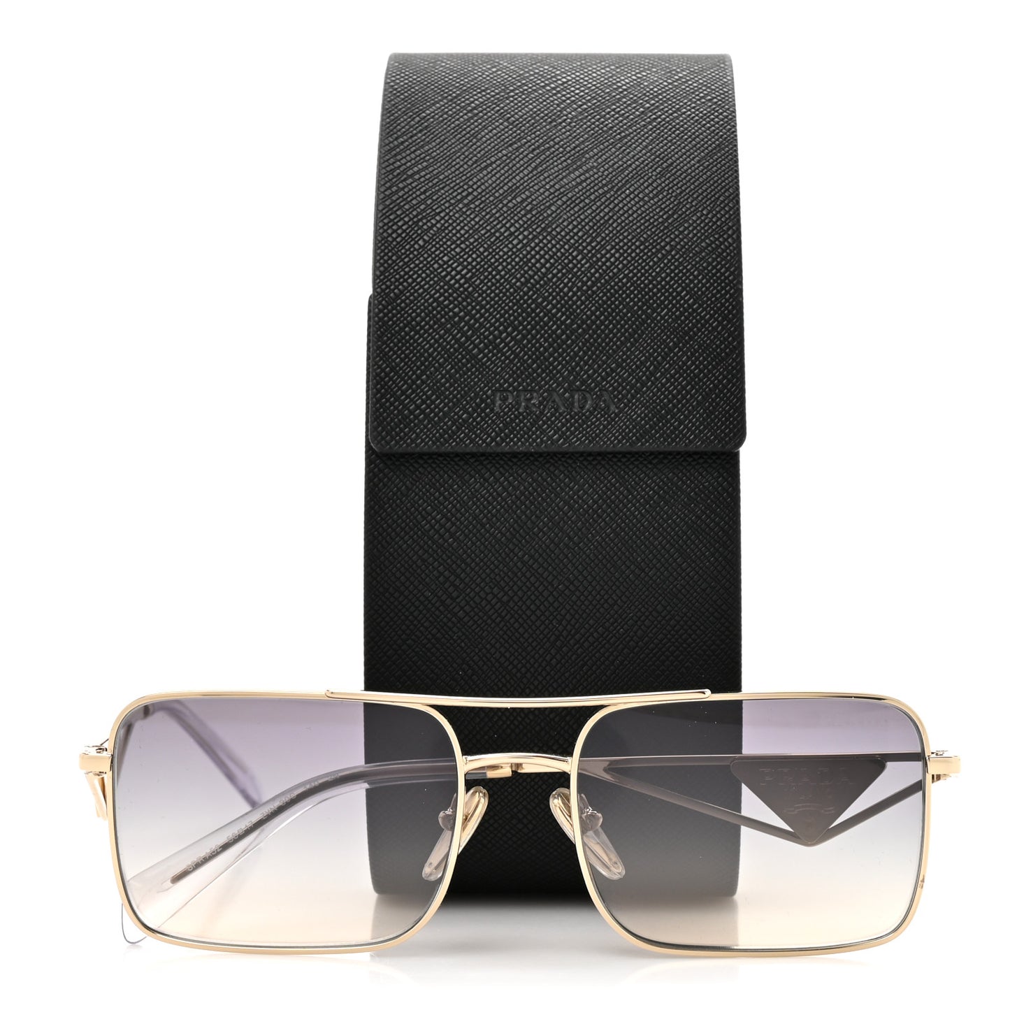 Metal Symbole Triangle Logo Sunglasses SPR A52 Gold Blue
